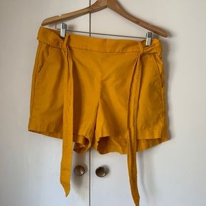 J. Crew High Waisted Tie Shorts